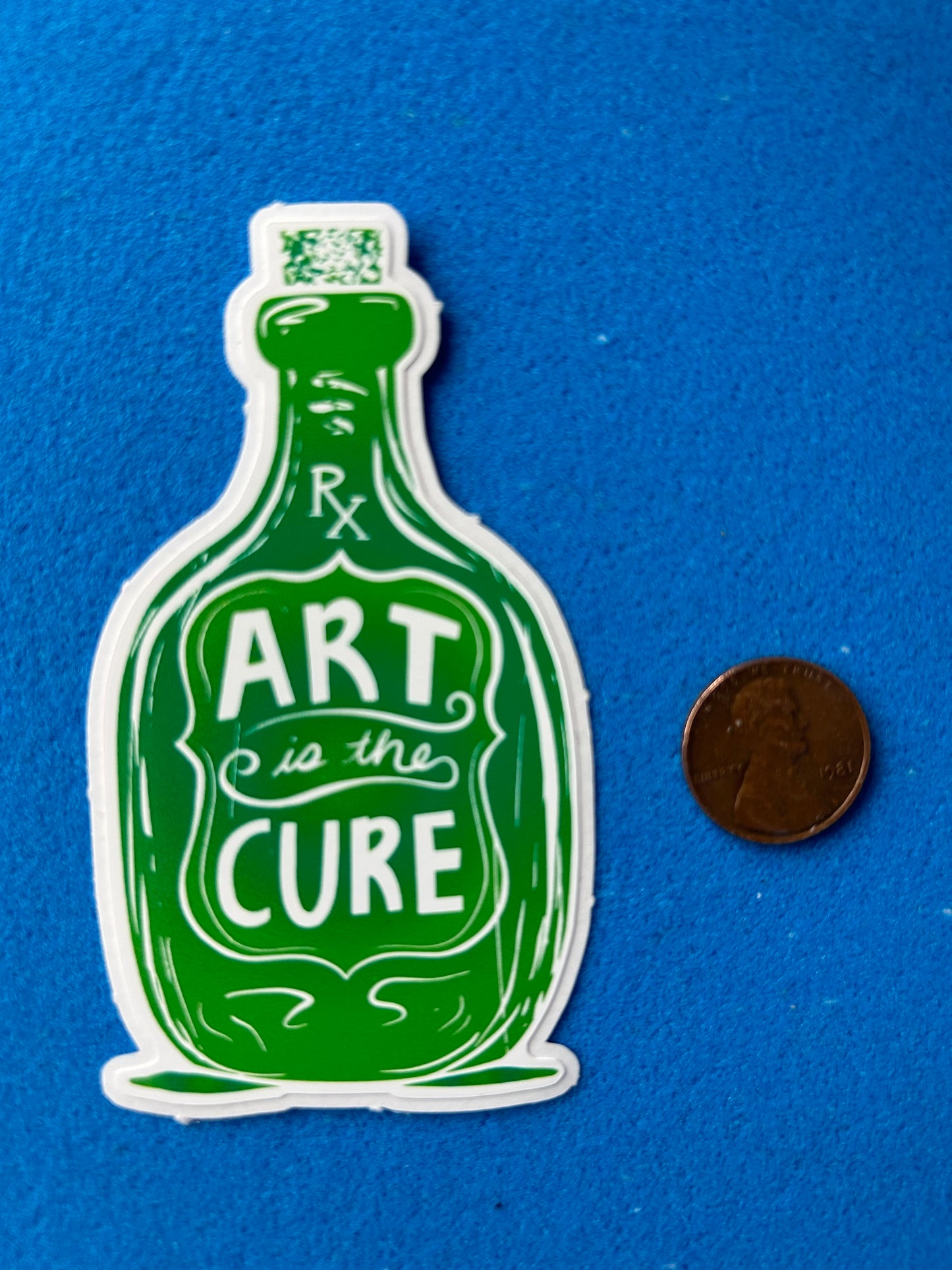 Art is the cure sticker