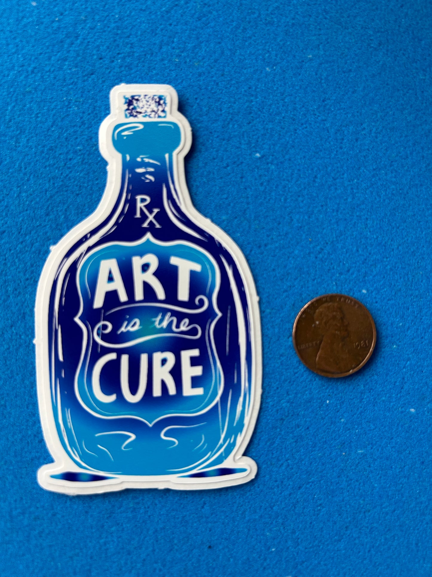 Art is the cure sticker