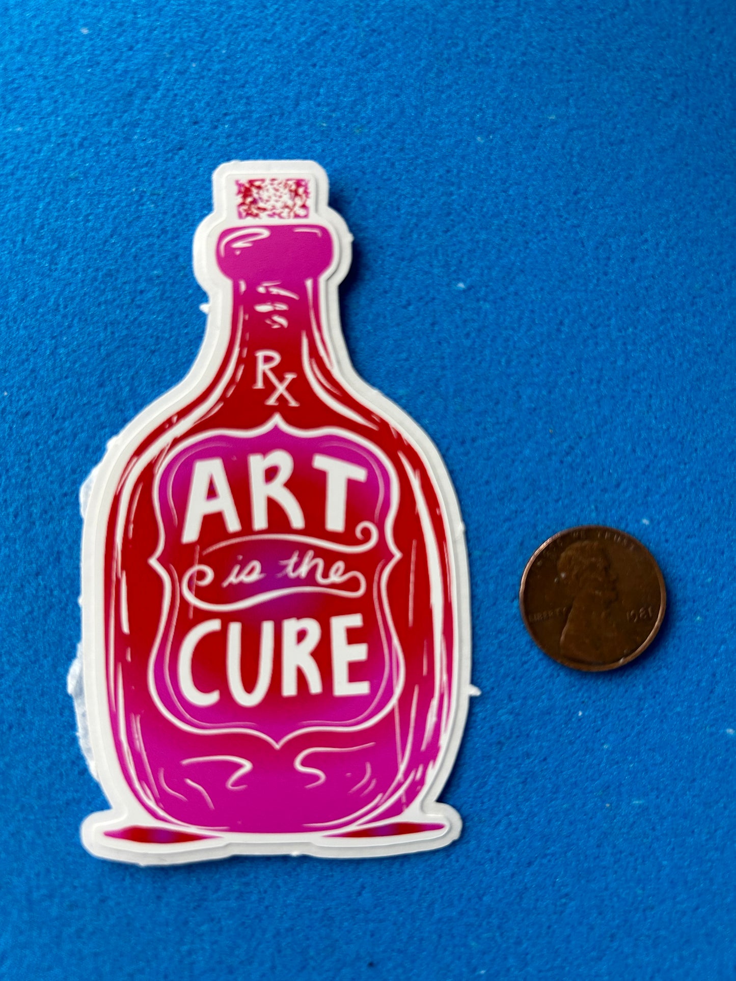 Art is the cure sticker