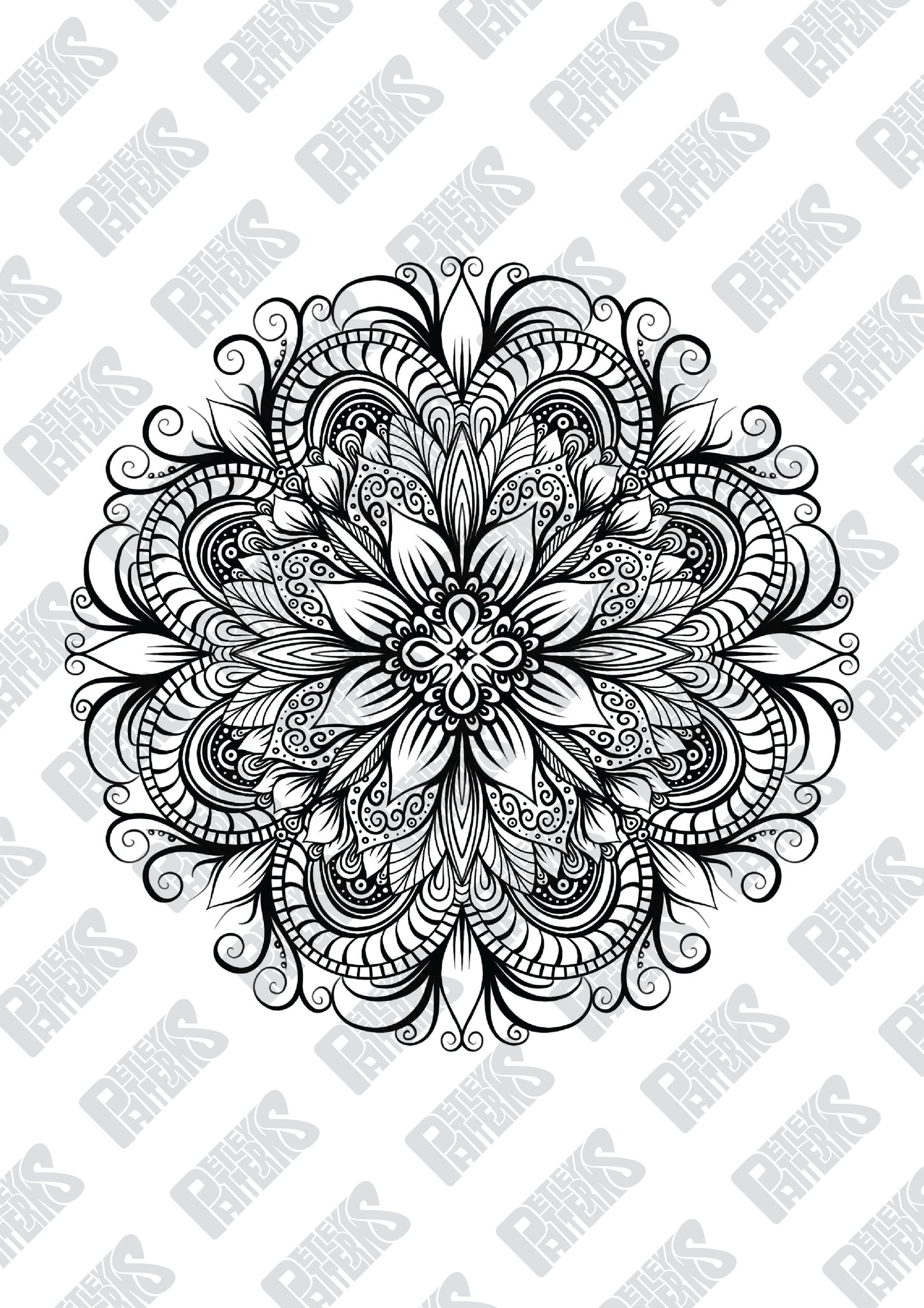 Held together, Jumbo Mandala coloring page