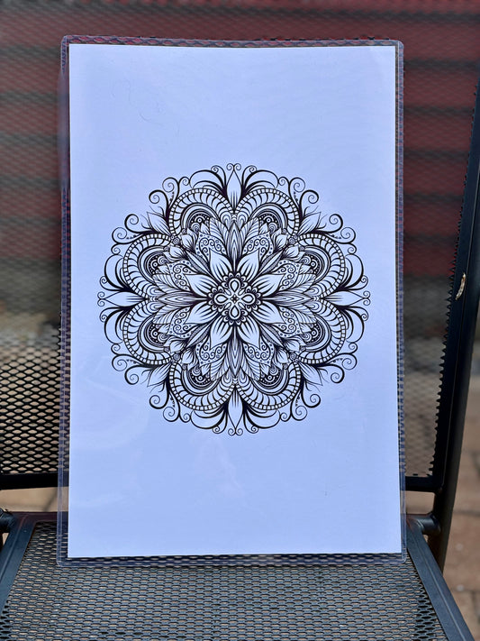 Held together, Jumbo Mandala coloring page